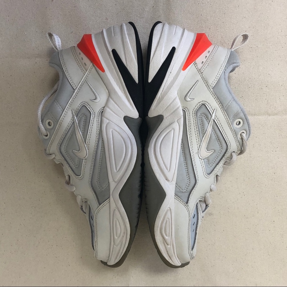 Nike M2K Tekno phantom white / matte silver / hyper crimson red/ oil grey